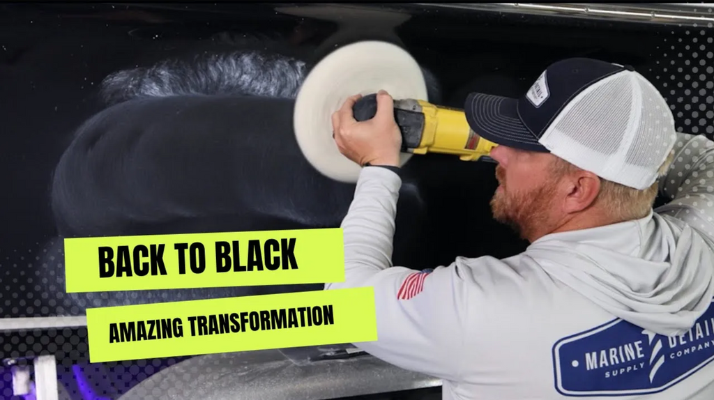 How to Buff & Compound A Dark Color Boat Like A Pro