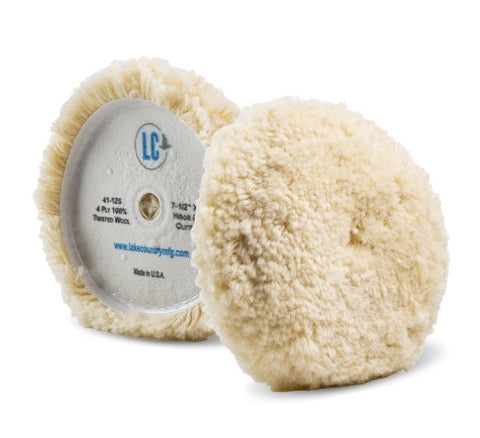 Lake Country Single Sided Wool Cutting Pad 7.5" x 1.5"