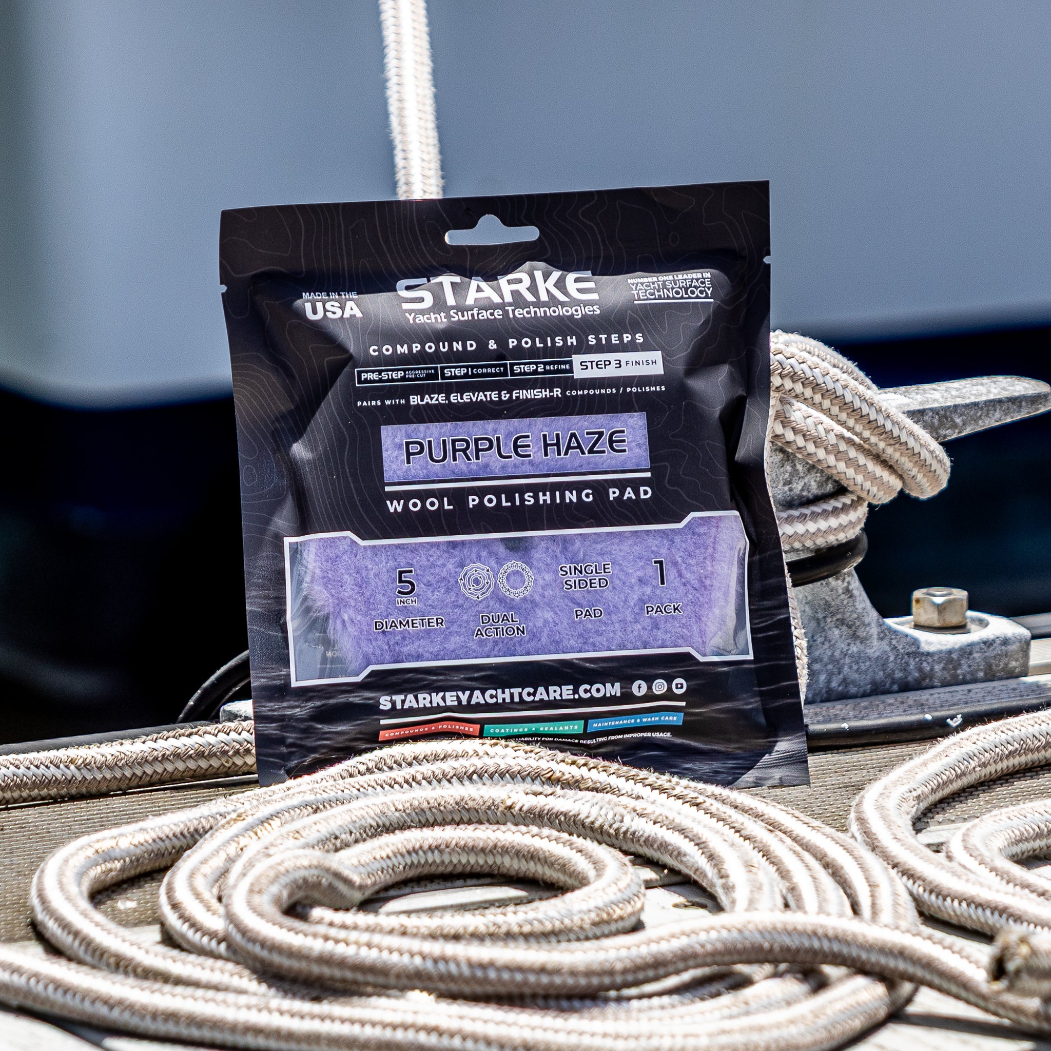 Purple Haze Wool Pad | Marine Gelcoat Finishing | Starke Yacht Care