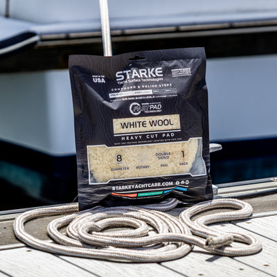 Starke Double Sided FastPad Wool Compounding Pad -  Metal Insert