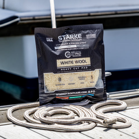 Starke Double Sided FastPad Wool Compounding Pad -  Metal Insert