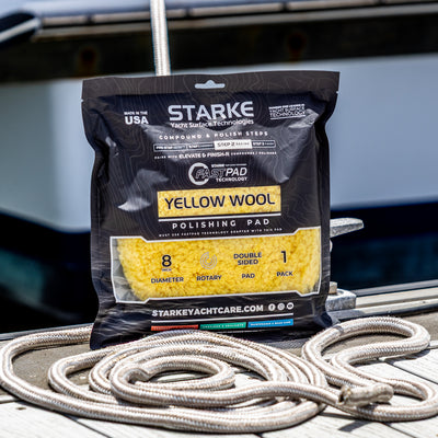 Starke Double Sided FastPad Wool Polishing Pad - Metal Insert